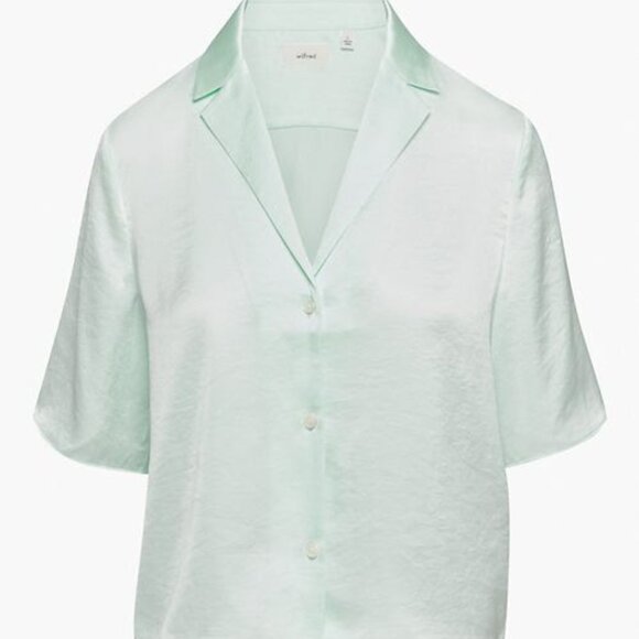 Aritzia Wilfred Beso Shirt | Snowmelt Blue | Size L - Picture 1 of 4